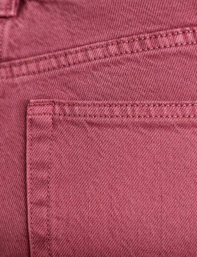 Jean wide leg taille haute vieux rose femme