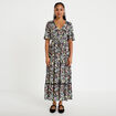 Robe &eacute;vas&eacute;e noir femme