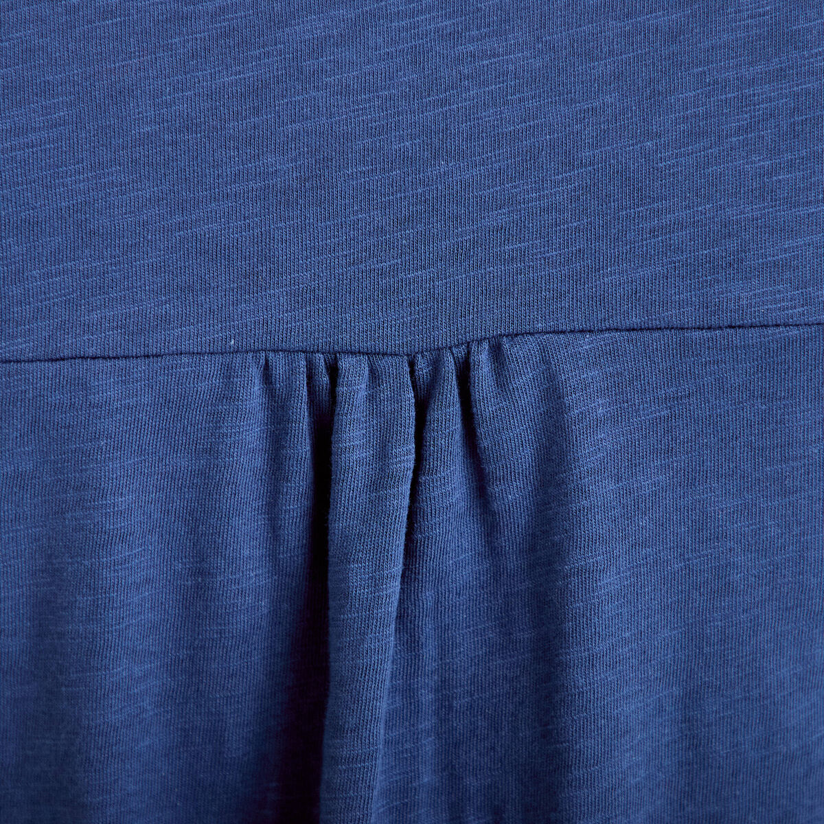 T-shirt boutonn&eacute; sur le devant bleu fonc&eacute; femme