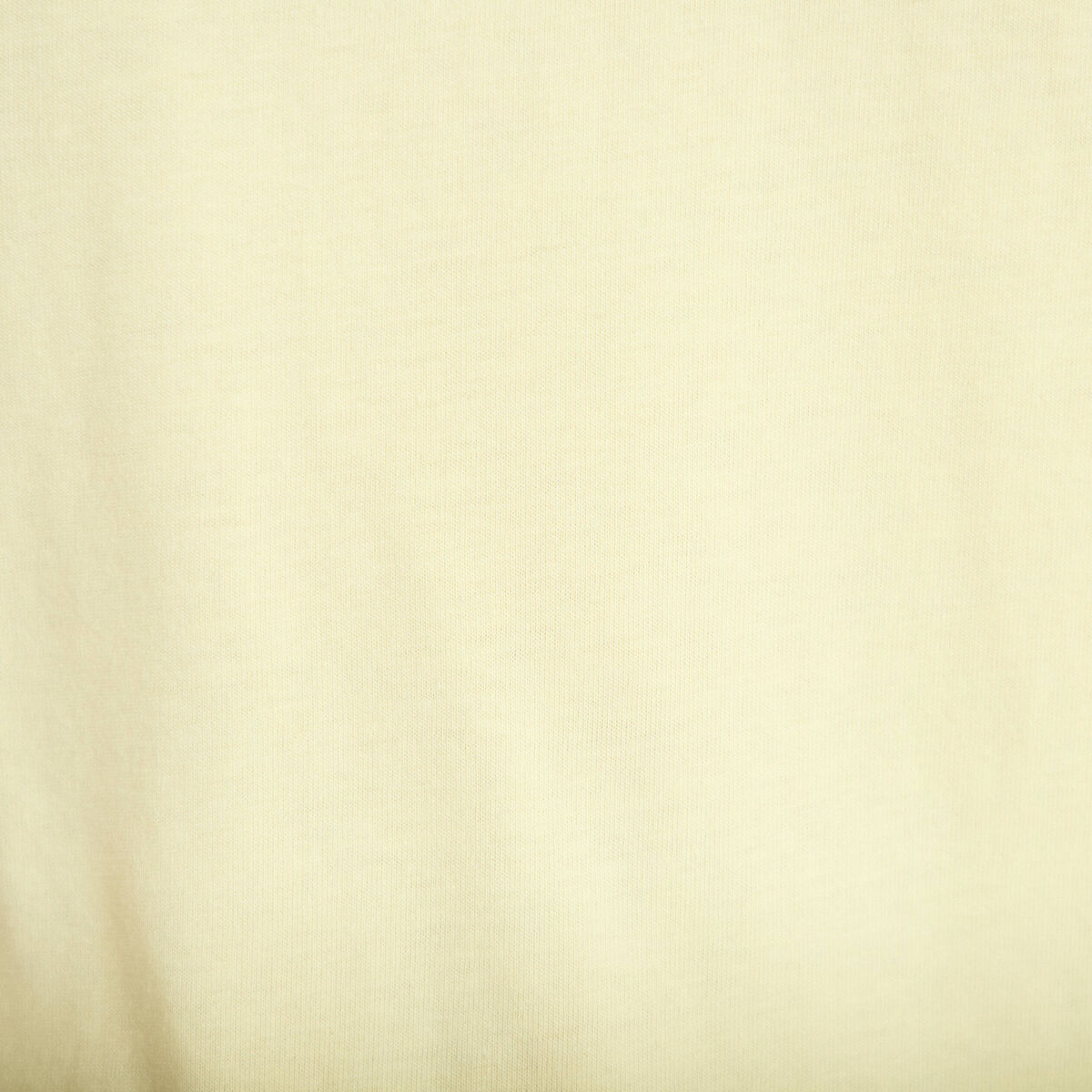 T-shirt col rond manches courtes jaune clair femme