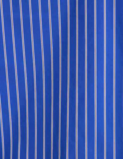 Chemise oversize manches longues bleu femme