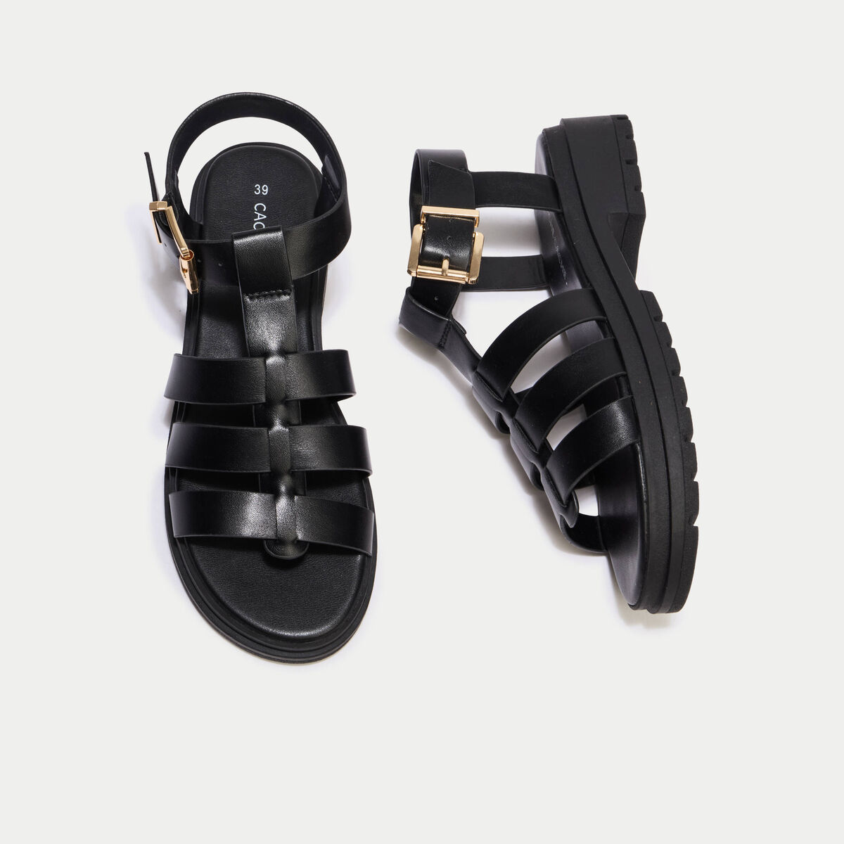 Sandales noir femme