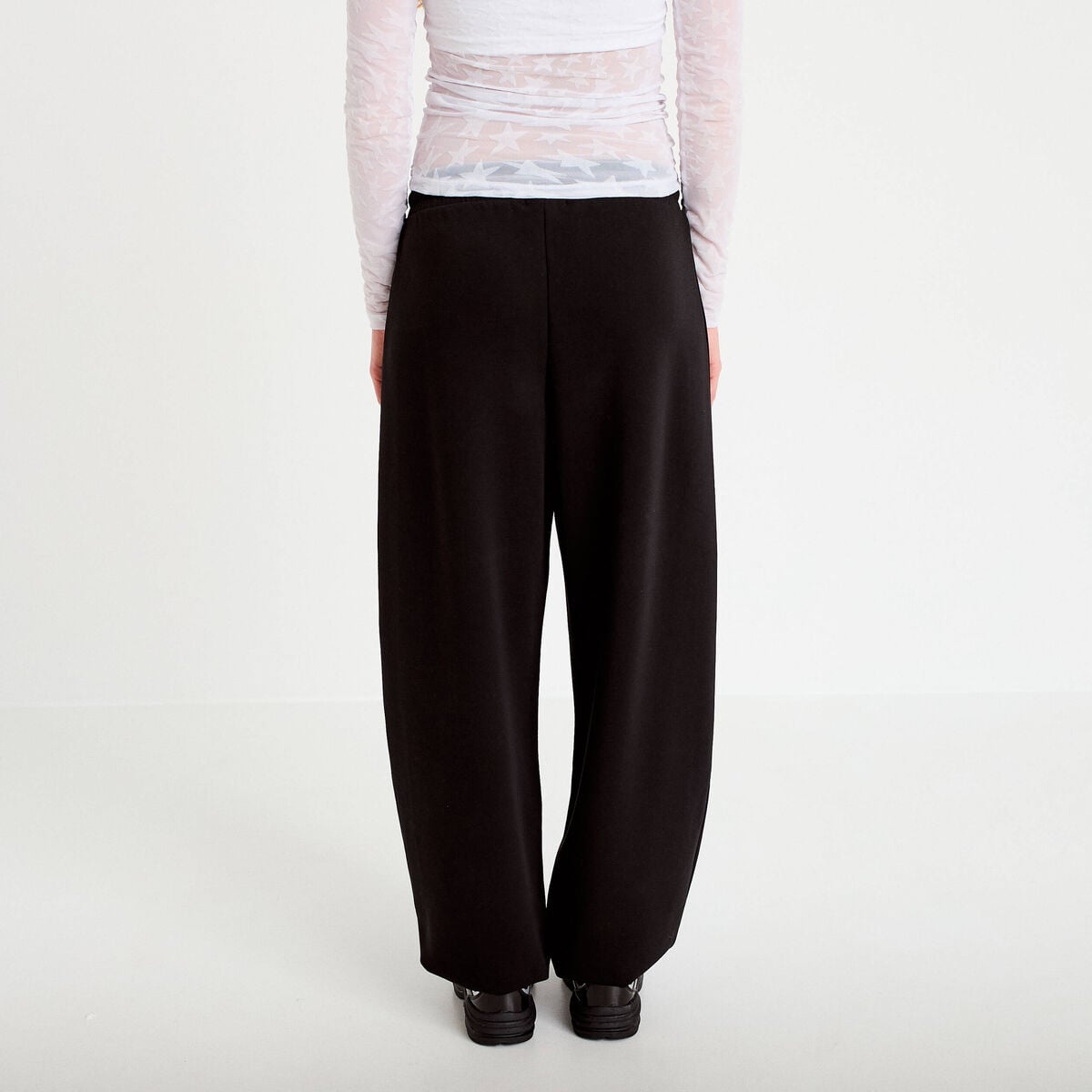 Jogging coupe jegging taille standard noir femme