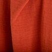 Robe courte &eacute;vas&eacute;e col v manches courtes orange fonc&eacute; femme