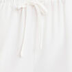 Pantalon large fluide ecru femme