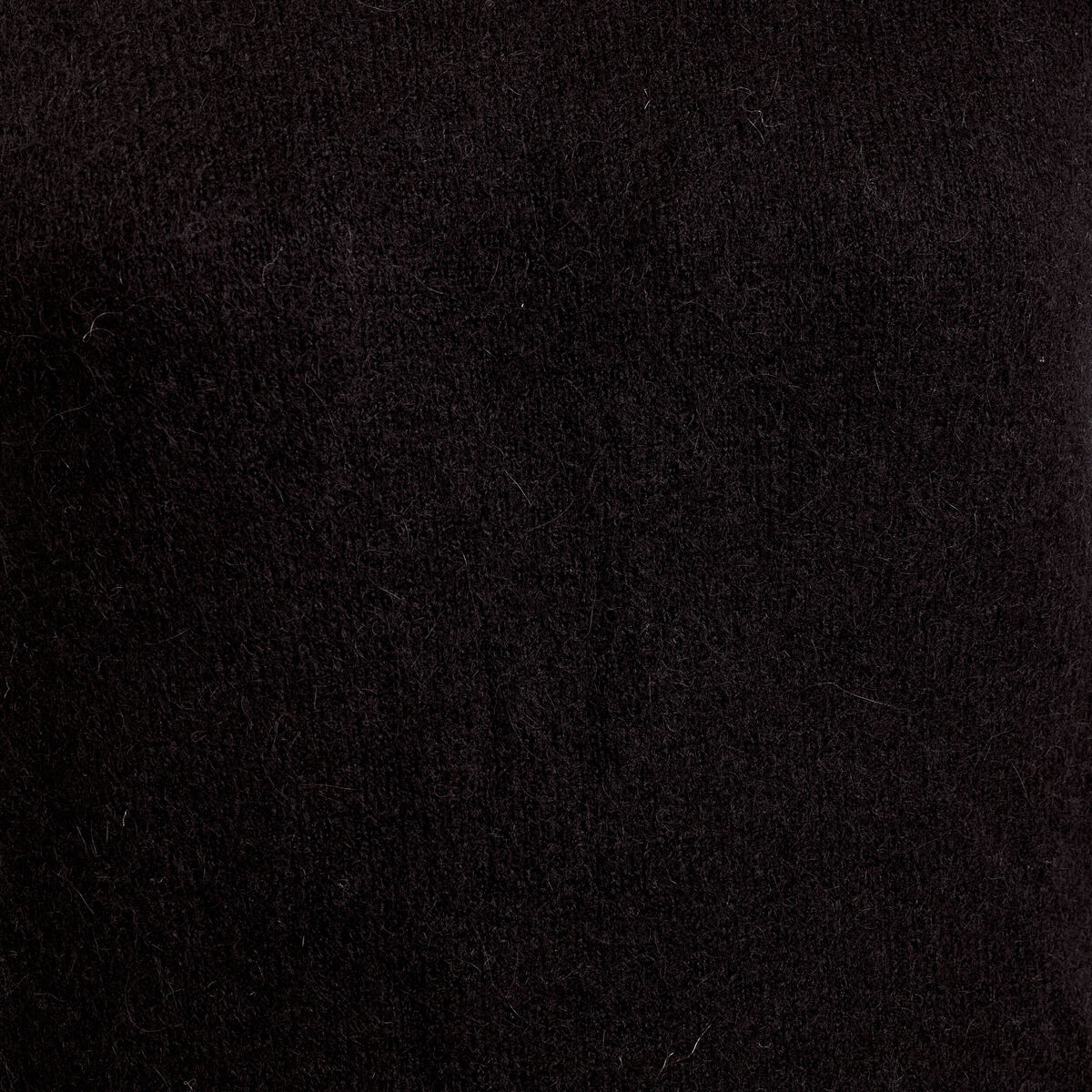 Pull avec col en V noir femme