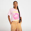 T-shirt oversize manches courtes rose clair femme