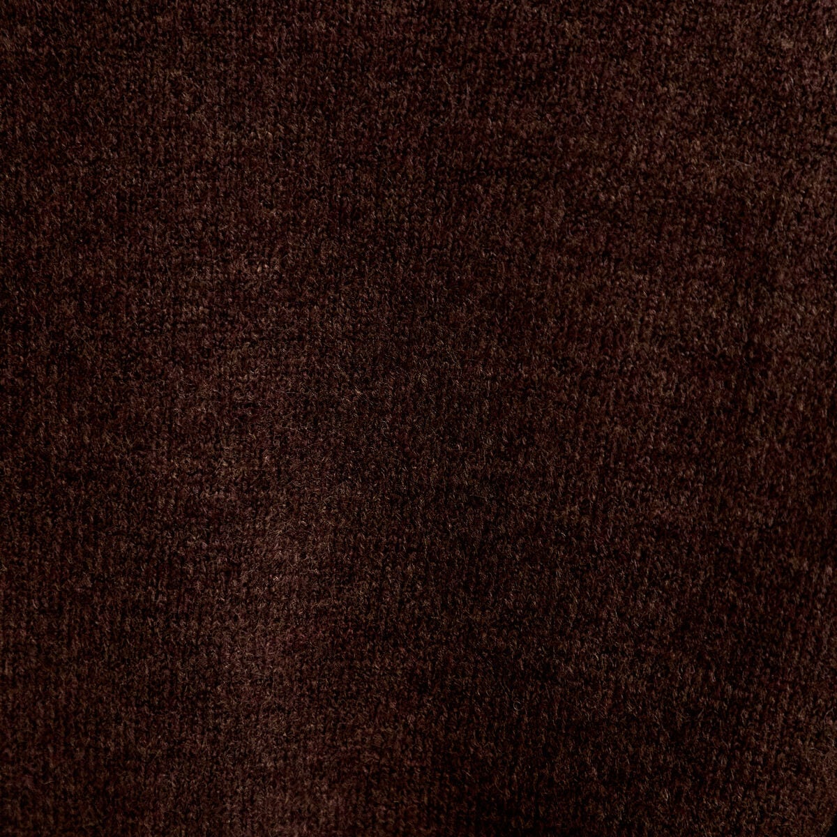Gilet col v manches longues marron fonc&eacute; femme