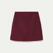 Jupe-short droite en maille rouge femme