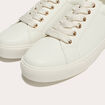 Baskets &agrave; lacets blanc femme