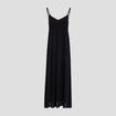 Robe longue &eacute;vas&eacute;e noir femme