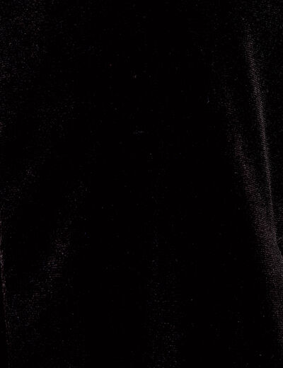 Veste teddy velours noir femme