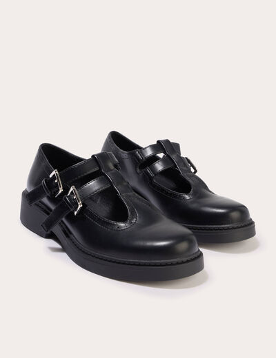 Derbies noir femme