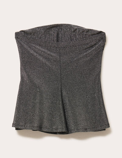 Bustier sans manches couleur argent femme