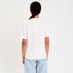 Blouse manches courtes blanc femme