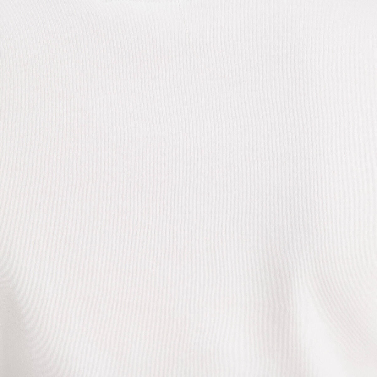 T-shirt col rond sans manches blanc femme