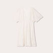 Robe &eacute;vas&eacute;e dentelle ecru femme