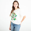T-shirt col rond manches courtes ecru femme