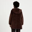 Parka r&eacute;versible effet polaire noir femme
