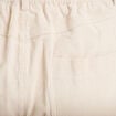 Pantalon barrel ceinture amovible ecru femme