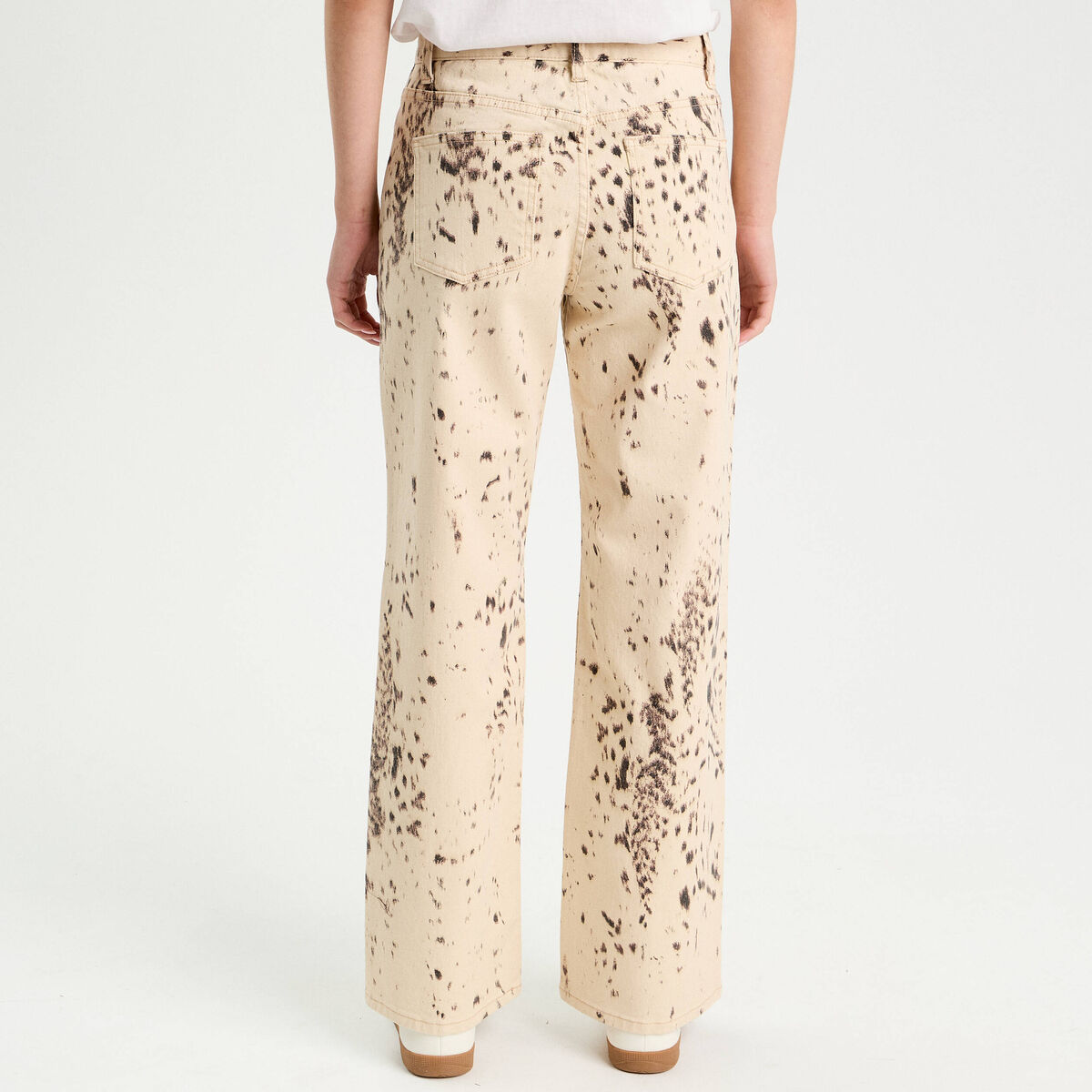 Pantalon droit marron fonc&eacute; femme