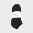 Lot de 5 paires de chaussettes unies noir femme