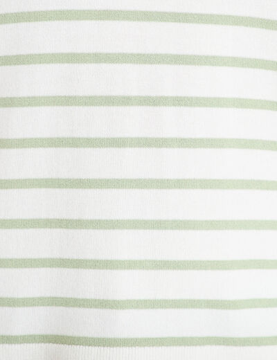 Pull manches longues vert pastel femme