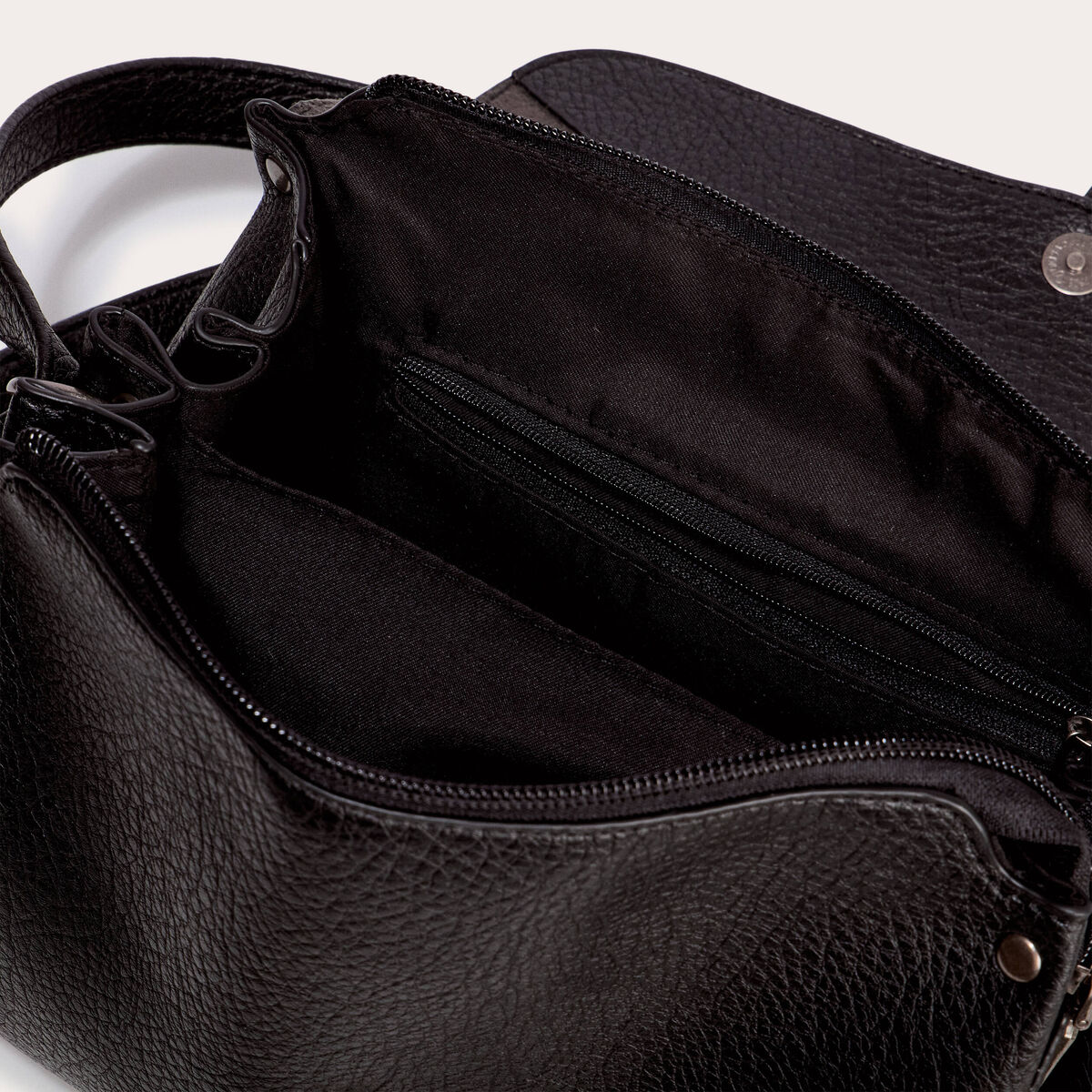 Sac similicuir noir femme