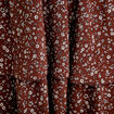 Robe &eacute;vas&eacute;e manches 3/4 marron chocolat femme