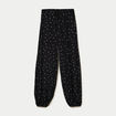 Pantalon large en voile taille standard noir femme