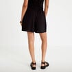 Jupe-short &eacute;vas&eacute;e courte noir femme