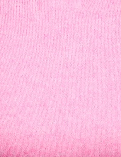 Pull col rond rose femme