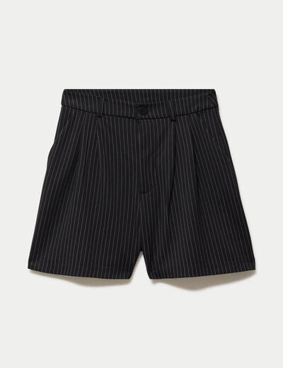 Short taille haute noir femme