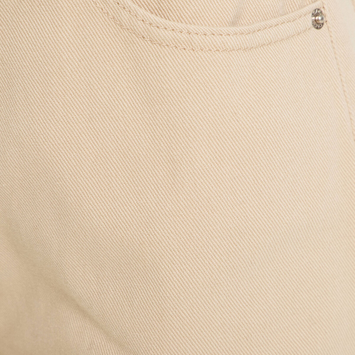 Jean wide leg taille haute beige femme