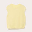 Pull sans manches jaune clair femme