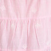 Chemise droite manches 3/4 rose femme