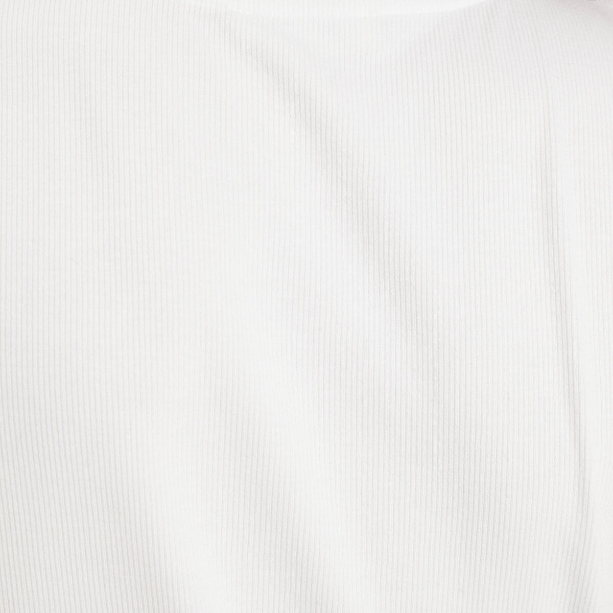 T-shirt c&ocirc;tel&eacute; ajust&eacute; manches courtes blanc femme