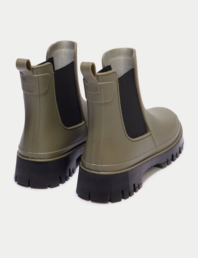 Bottes vert kaki femme