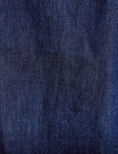 Chemise col marin denim double stone femme