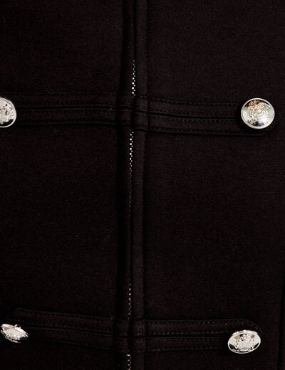 Veste officier noir femme