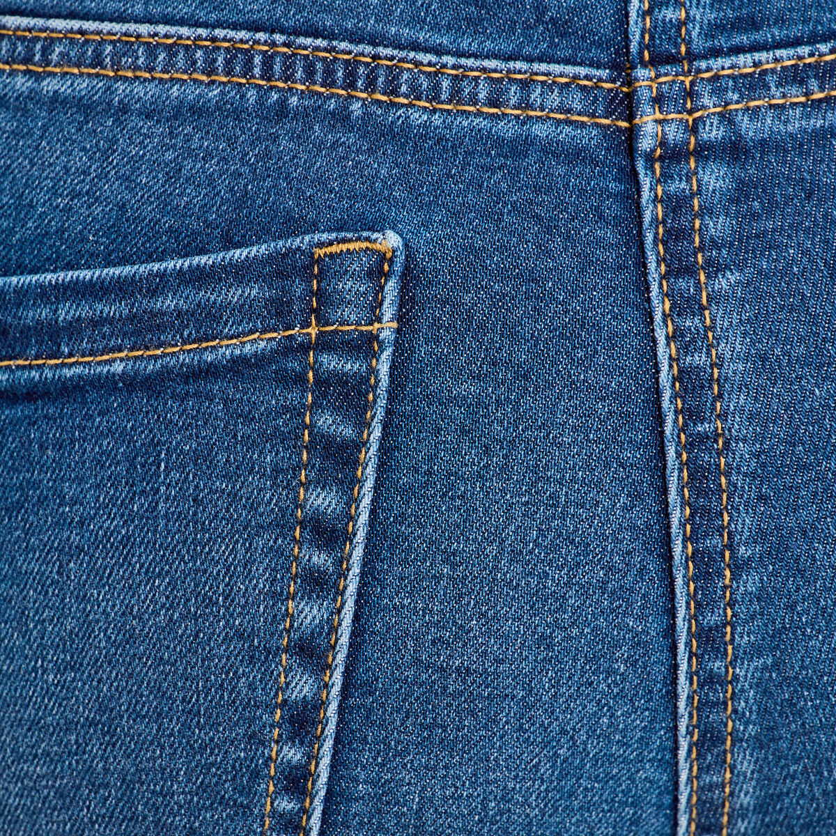 Pantacourt slim en jean denim stone femme