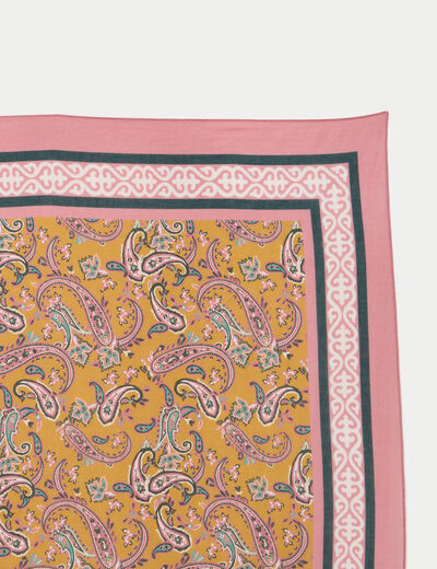 Foulard jaune or femme
