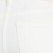 Jean wide leg cropped taille haute ecru femme