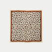 Foulard effet satin&eacute; ecru femme