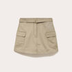 Jupe-short trap&egrave;ze courte vert femme