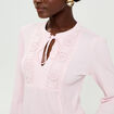 Blouse manches longues rose clair femme