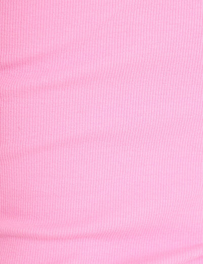 D&eacute;bardeur cintr&eacute; c&ocirc;tel&eacute; dentelle rose femme