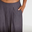 Pantalon city taille basse effet boule gris fonc&eacute; femme