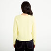 Gilet ajour&eacute; manches longues jaune clair femme