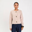 Veste effet polaire beige femme